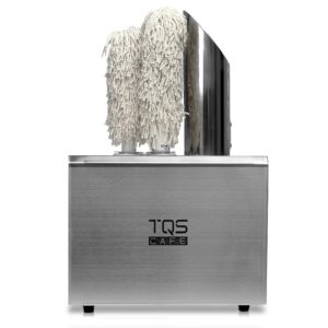 Commercial Wine Glass Polisher Machine - Electric Glass Polishing Machine with 3 Cloth Polishers - Stainless Steel Glass Polisher for Wineries, Bars, and Restaurants and More