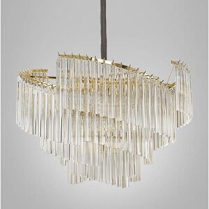 XYGUOXINGYY Hong Kong-Style Light Luxury Creative Personality Chandelier Post Modern Minimalist Designer Model Room Dining Room Living Room Crystal Lamp D60H40cm Light Transmission Long Life
