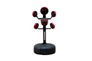 Core Home Fitness FightMaster Boxing Trainer Full Body Action System, Adjustable Punching Pads, Martial Arts, MMA, Karate, Muay Thai, Black and Red