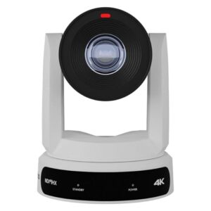 PTZOptics Move 4K 30x Auto-Tracking PTZ Camera with Built-in Tally Light, 3D Noise Reduction, and Advanced White Balance Modes (White)