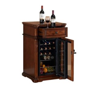 WANGYANN Retro Wine Cellar 100L Beverage Cooler, Dual Zone Temperature Control, Silent Operation, Adjustable Shelves