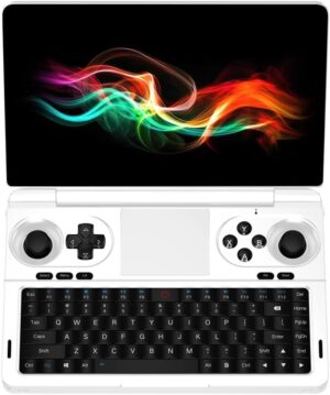 WEELIAO GPD Win Mini 2025 AMD Ryzen AI 9 HX 370, 7 Inches Mini Handheld Win 11 PC Video Game Console Gameplayer 1920X1080 Touchscreen Laptop Tablet PC (White, 32GB RAM+2TB SSD)