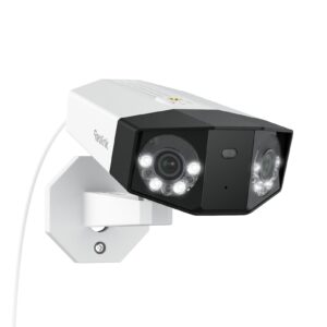 REOLINK Duo 3 PoE 16MP UHD Dual-Lens PoE Security Camera with 180° Panoramic View, Motion Track, F1.6 Color Night Vision, Person/Vehicle/Animal Detection, 2 Way Talk, Supports 24/7 Recording