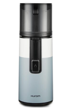 Hurom H400 Easy Clean Slow Juicer, Two Tone Blue | Hands Free | Hopper Fits Whole Produce | Quiet Motor | Scrub Free Cleaning | BPA Free | Easy Assembly | Cold Press Masticating Juicer