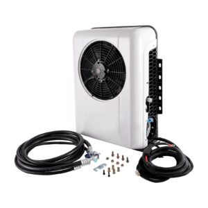 24V Truck Cab Air A/C Conditioner, Universal Electric Air Conditioners Mini Split AC System For Cab Within 6㎡/64ft², 3400-10238BTU/1000W-3000W Energy Saving, 1000-3000rpm adjustable Speed
