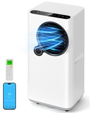 Portable - Air - Conditioner, 16000 BTU - Smart Room Air Conditioner with Cooling/Dehumidifier/Fan, auto Oscillation, 24-Hour Timed Remote Control