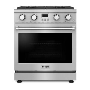 THOR Kitchen Professional 30-Inch Gas Range in Stainless Steel - Model ARG30