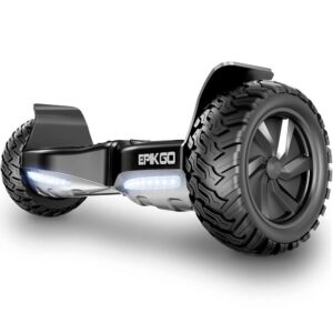 EPIKGO Self Balancing Scooter Hover Self-Balance Board, All-Terrain 8.5” Alloy Wheel, 400W Dual-Motor, LG Battery, Board Hover Tough Road Condition [Classic Series, Black, Model: EL-ES03]