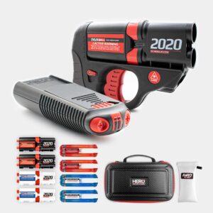 HERO AiiRO + 2020 Non Lethal Self Defense Duo - Concealable, Easy-to-Carry Devices - Long-Lasting Gel & Projectile Irritant - Quick Reload, Safe Alternative to Firearms - No Permit Needed - Charcoal