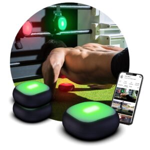 A-Champs ROXPro Flash Reflex Training Kit - LED Light Pods with App Connectivity for Sport, Fitness, Speed, and Agility - Ideal for Coaches, Gyms, and Athletes (3-Pack)