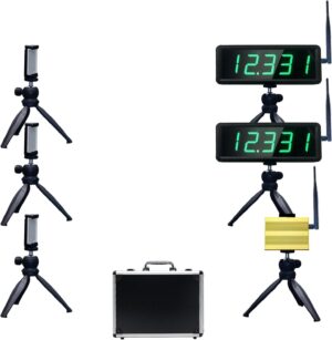 YZ Laser Timer for Sprints, Laser Sprint System, Track Laser Timer Stopwatch, Lap/Speed Training/Track Field/Running/Football(Three Groups)