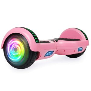 SISIGAD Hoverboard for Kids Ages 6-12, with Built-in Bluetooth Speaker and 6.5" Colorful Lights Wheels, Safety Certified Self Balancing Scooter Gift for Kids