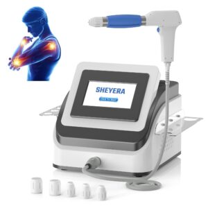 SHEYERA Shockwave Therapy ESWT Machine Extracorporeal Physical Therapy,Relieve Body Muscle and Joints Pain Massager 8Bar for Back Elbows Foot,Painless,Non-Invasive,No Side Effects, DR-88