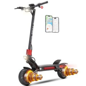M YUME SCOOTER Raptor 6000W Motor Scooter, 50MPH 56/60 Miles 60V 27/30AH Electric Scooter for Adults, 11" Long Range Scooter Fast Escooter for Commuting & Adventure,UL-2272 Certified, S, Road