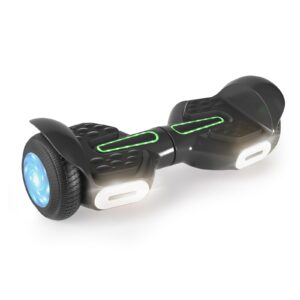 SIMATE 6.5" Scooter, Bluetooth Music Speaker and LED Light, Top 8.5mph & 8.5 Miles Range Power by Dual 250W Motor, Gifts for Kids Adults Boys, for All Ages