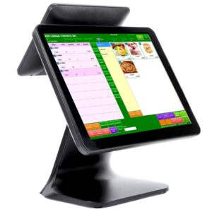 ASSUR System, Cashier Register with Touch Screen 15” & Custom Screen 9.7”, CPU J6412, 4GB RAM, 128G SSD, Windows Pro. 10, WiFi Module for Retail and Restaurant (POS Software is NOT Included)