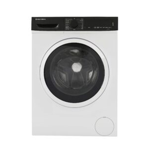 West Bend WB220FLWVW Washer Compact Front Load Machine with 15 Wash Cycles, LED Display, See-Through Door, Stackable Saving Design, for Apartments, RVs, and Small Spaces, 2.2-Cu.Ft, White