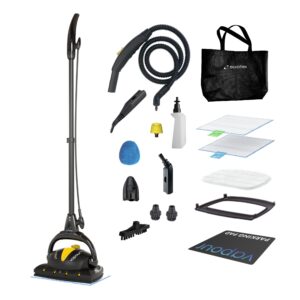 Euroflex Vapour Plus 18-Piece Steam Mop with Precision Floor Care Kit; Consumer Reports Recommended; 295°F & 50 PSI of Pressure; Kills 99.9% Bacteria & Viruses incl. Influenza (H1N1); 5 Year Warranty