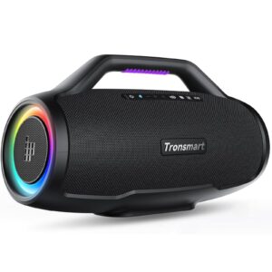 Tronsmart Bang Max Portable Bluetooth Speaker, 130W Powerful Loud Speaker with Deep Bass, Party Sync, IPX6 Waterproof, 24H Playtime, Customized EQ & Light Show,Portable Speaker with Handle for Outdoor