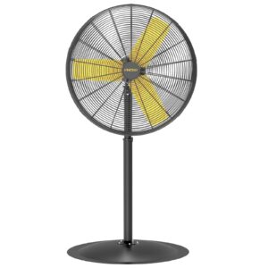 VINICAYA 30 Inch Commercial Industrial Pedestal Fan Oscillating, 8900 CFM Industrial Fans Heavy Duty with 3 Speed, Metal Stand up Fans with Poweful Motor, UL Safety Listed