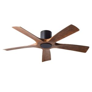 Modern Forms Aviator Smart Indoor and Outdoor 5-Blade Flush Mount Ceiling Fan 54in Matte Koa with Remote Control (Light Kit Sold Separately) works with Alexa, and iOS or Android App