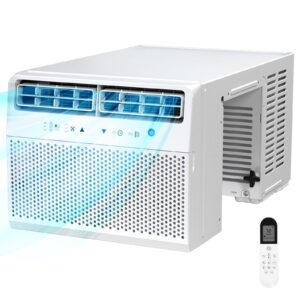 Antarctic Star U-Shaped Air Conditioner Window Unit 12000BTU, Ultra Quiet Window Air Conditioner Cools up to 550 Sq. Ft, Saddle Window AC Units with Full Window View, Energy Saving, Easy to install