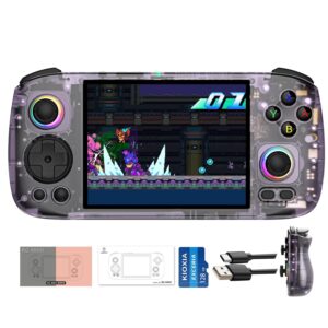 RG406H Retro Game Console 128G TF Card 5000+ Games, 4-inch Android 13 Unisoc T820 Processor 8 Cores Emulator Video Games RG 406H Supports 5G WiFi 4.2 Bluetooth Online Fighting,Streaming