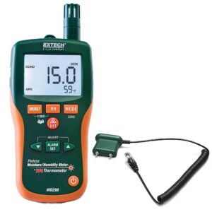 Extech MO290 – Pinless Moisture Meter and Ir Thermometer