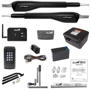 Mighty Mule MM572W-EST-A Automatic, Dual Gate Opener, Estate, Upgraded, Black