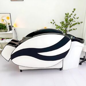 HHEvergreenEnsemble Massage Shampoo Bed with Black White Modern Style,Head Spa Equipment with Full Back Heating Design,Smart Massage(Water Cycle,Fumigation)