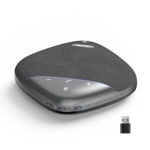 HORION Conference Speaker with Microphone, Wireless Bluetooth Speakerphone for Office Meeting Computer PC, w/8 Mics, 20ft Voice Pickup, 8H Call Time, AI Noise Cancelling, Portable with Zoom/Teams