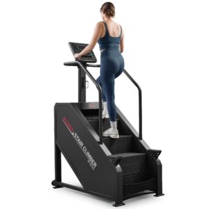 Sunny Health & Fitness Premium Smart Stair Climber – 15-Level Step Rate (24–164 Steps/Min), 8&4 Built-in Programs, Auto-Locking Pedals, 350 LB Capacity, Free SunnyFit App w/Dedicated SF-X7310 Program