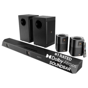 Nakamichi Dragon 11.4.6 Home Surround Sound System with Dolby Atmos and DTS:X Pro. Soundbar Meets AV Receiver