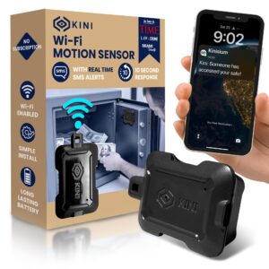 WiFi Motion Sensor Alarm Indoor with Real Time SMS Alerts, Wireless Presence Sensor, Smart Home Motion Detection, Ideal for Gun Safe and Pistol Storage Vaults