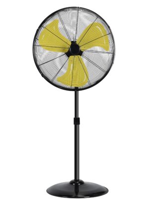 High Velocity Pedestal Oscillating Fan,8000CFM Heavy Duty Metal Standing with 3-Speed,Aluminum Blades,Powerful Stand Fan with Adjustable Height and Tilt for Shop,Garage,Commercial,Industrial,20"