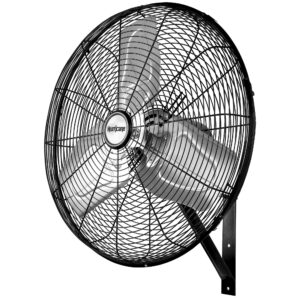Hurricane Oscillating Wall Mount Fan, 3 Quiet Speeds, Pro Commercial Grade, 30"