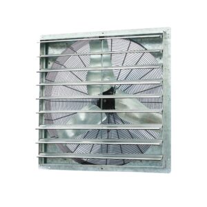 Iliving - 36" Wall Mounted Shutter Exhaust Fan - Automatic Shutter - Single Speed - Vent Fan For Home Attic, Shed, or Garage Ventilation, 6128 CFM, 9000 SQF Coverage Area, Silver (ILG8SF36S)