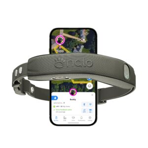 Halo Collar 4, All New GPS Wireless Dog Fence & Dog Training Collar with GPS Tracker, Subscription Required, Waterproof, One Size, Graphite