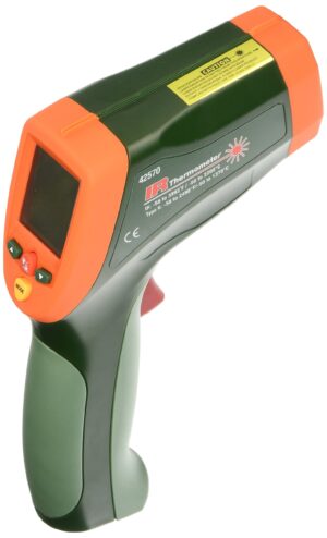 Extech 42570 Dual Laser Infrared Thermometer, 2200 Degrees Celsius
