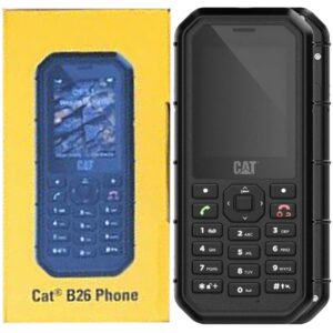 BNIB Caterpillar CAT B26 Dual-SIM 8MB Rugged IP68 Black Factory Unlocked 2G GSM