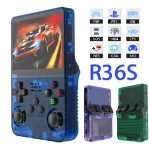 R36S Handheld Game Console 3.5 Inch IPS Screen,20000+ Games, Video Games