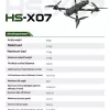 HS-X07M 150km/h FPV Drone 2.5kg Payload 10km ELRS 6S Carbon Fiber Frame