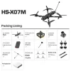 HS-X07M 150km/h FPV Drone 2.5kg Payload 10km ELRS 6S Carbon Fiber Frame