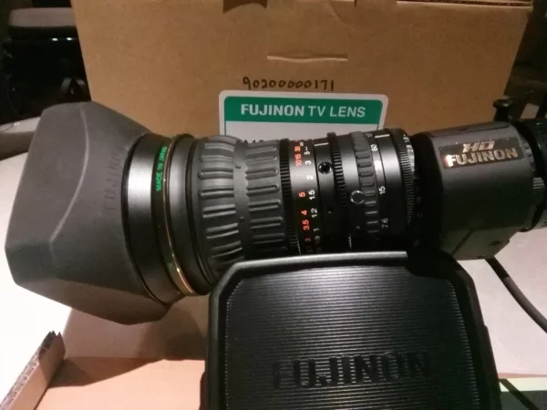 New Fujinon HA18x7.6BERD-S58B ENG Lens with Digital Servo for Focus and Zoom
