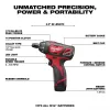 M12 12V Lithium-Ion Cordless 1/4 In. Hex Screwdriver Kit with M12 Lithium-Ion Co