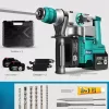 Cordless Electric Rotary Hammer Impact Drill Multi -function Electric Pick Tool