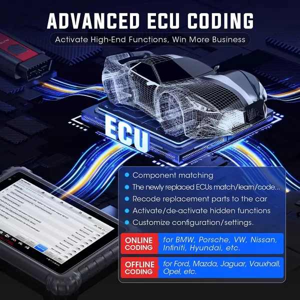 2025 Autel Scanner MaxiSys MK906 Pro Coding OE - Full System Diagnostic Tool