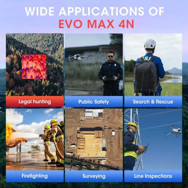 Autel EVO Max 4N Drone Fly More &Night Vision Camera & Infrared Camera Thermal