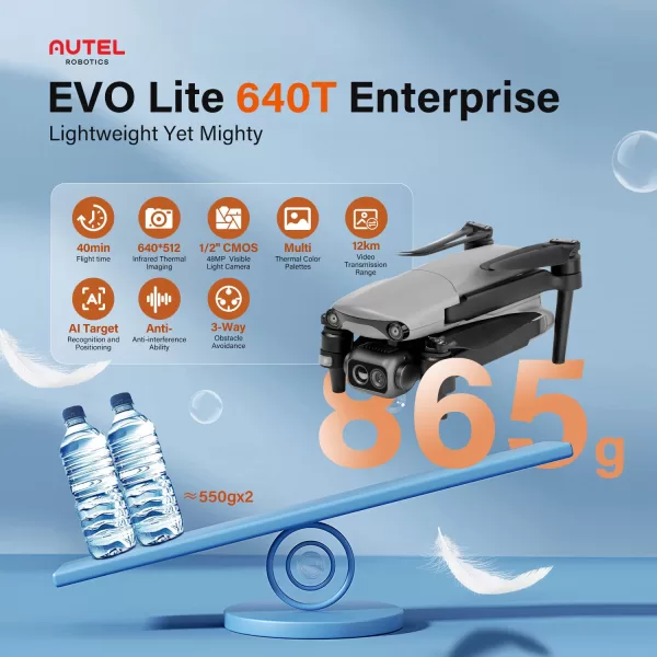 Autel EVO Lite Enterprise 640T NEWEST Thermal drone Bundle 100% US Version!