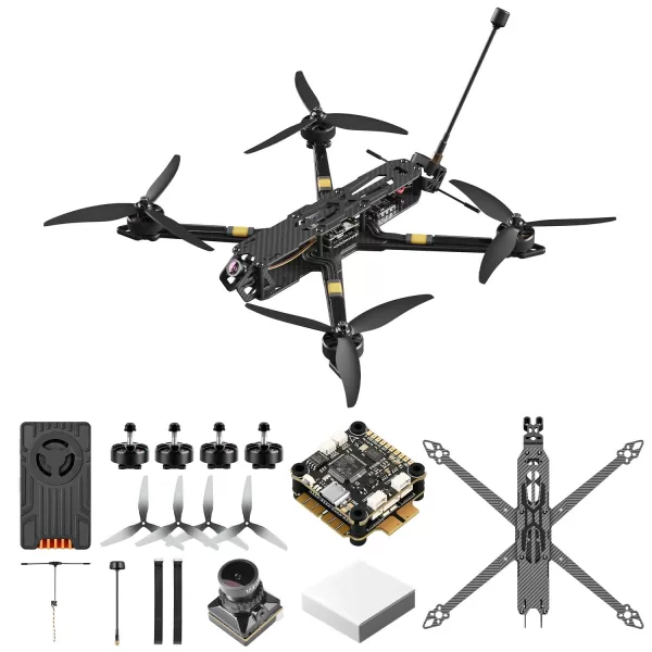 HS-X07M 150km/h FPV Drone 2.5kg Payload 10km ELRS 6S Carbon Fiber Frame